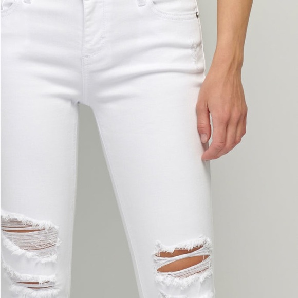 Hidden WHITE DISTRESSED SKINNY, worn Twice, Size 24 - Picture 3 of 4